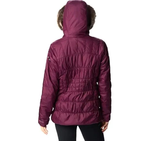 Columbia Sparks Lake II Women's Puffer Jacket with Hood-Medium-Marionberry-NWT - Picture 8 of 11